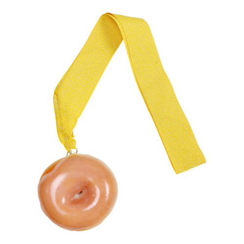 Donut Medal with Yellow Ribbon