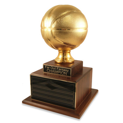 Golden Throne Basketball Trophy, Gold Fantasy Basketball Award