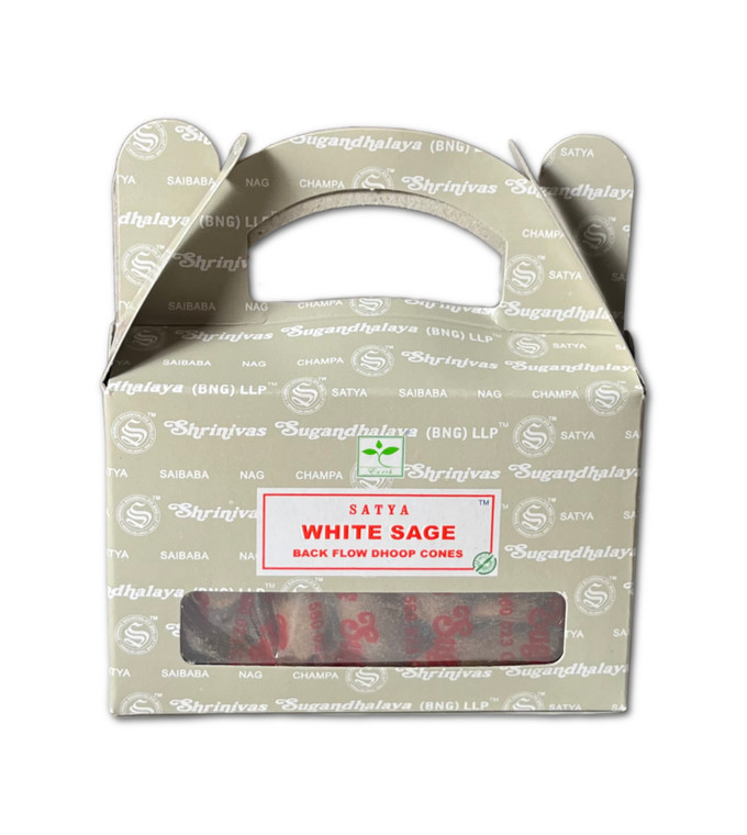 Satya White Sage Backflow Cones