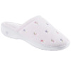 Isotoner Women’s Embroidered Floral Clog Slippers Pink