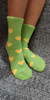 RIW Cosy Sock Yellow with Pink Heart