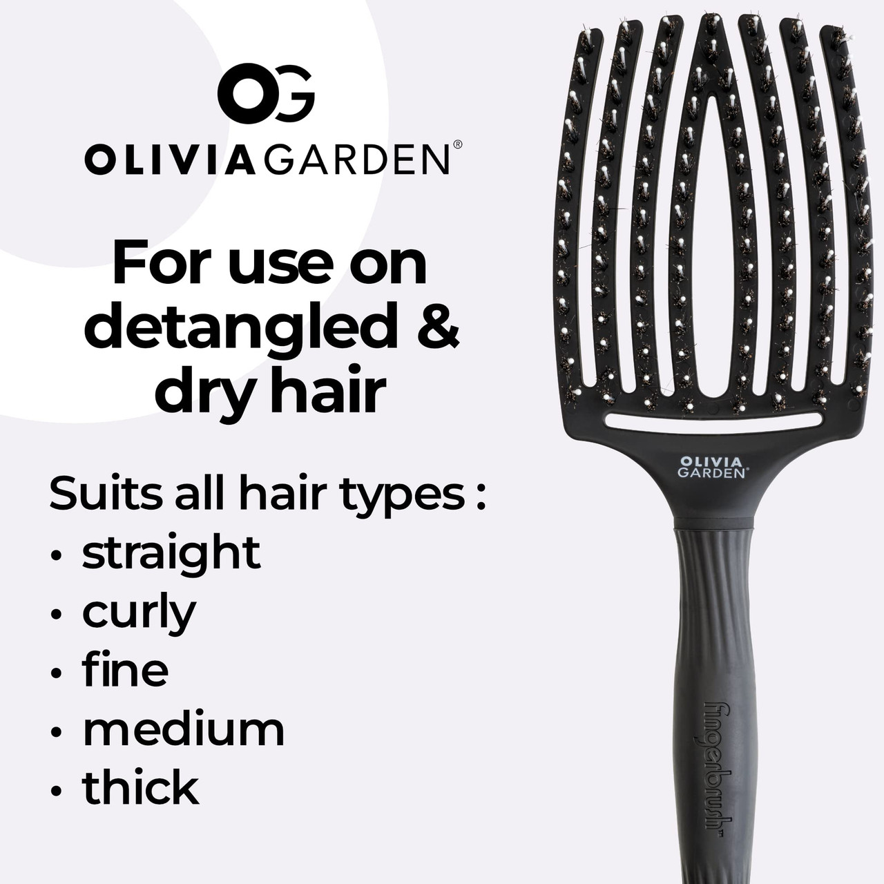 Olivia Garden FingerBrush Combo Hair Brush - RIW SPA and Accessories Store