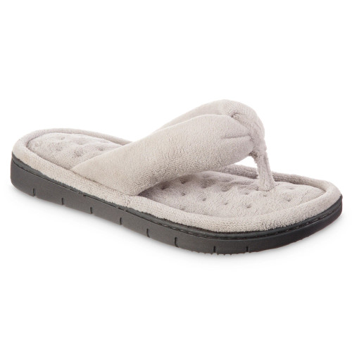 Isotoner Women's Thong Slippers Ash