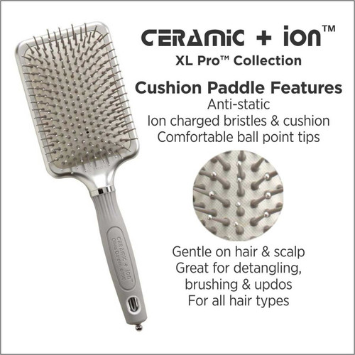 Olivia Garden Ceramic Ion XL PRO Paddle Hair Brush