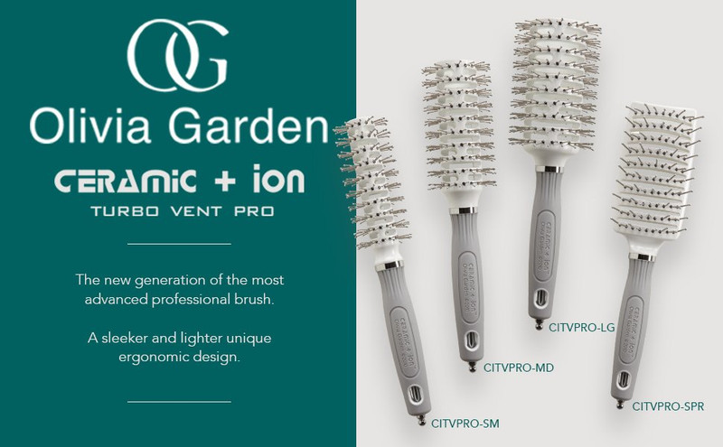 Olivia Garden Ceramic Ion Turbo Vent Pro Hair Brush