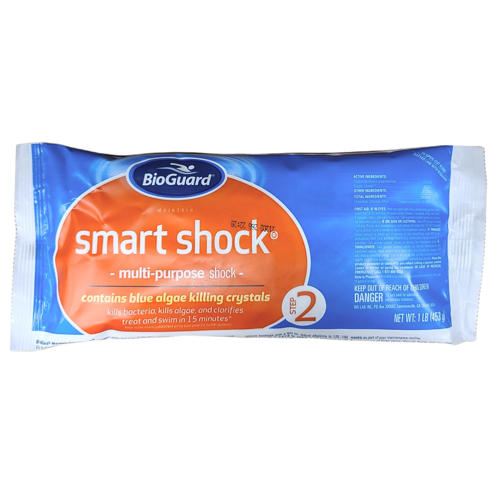 LGのBio Guard BioGuard Smart Shock, 1 Bag, 1 Lb, 22947BIO - EZ Pool & Spa Supply