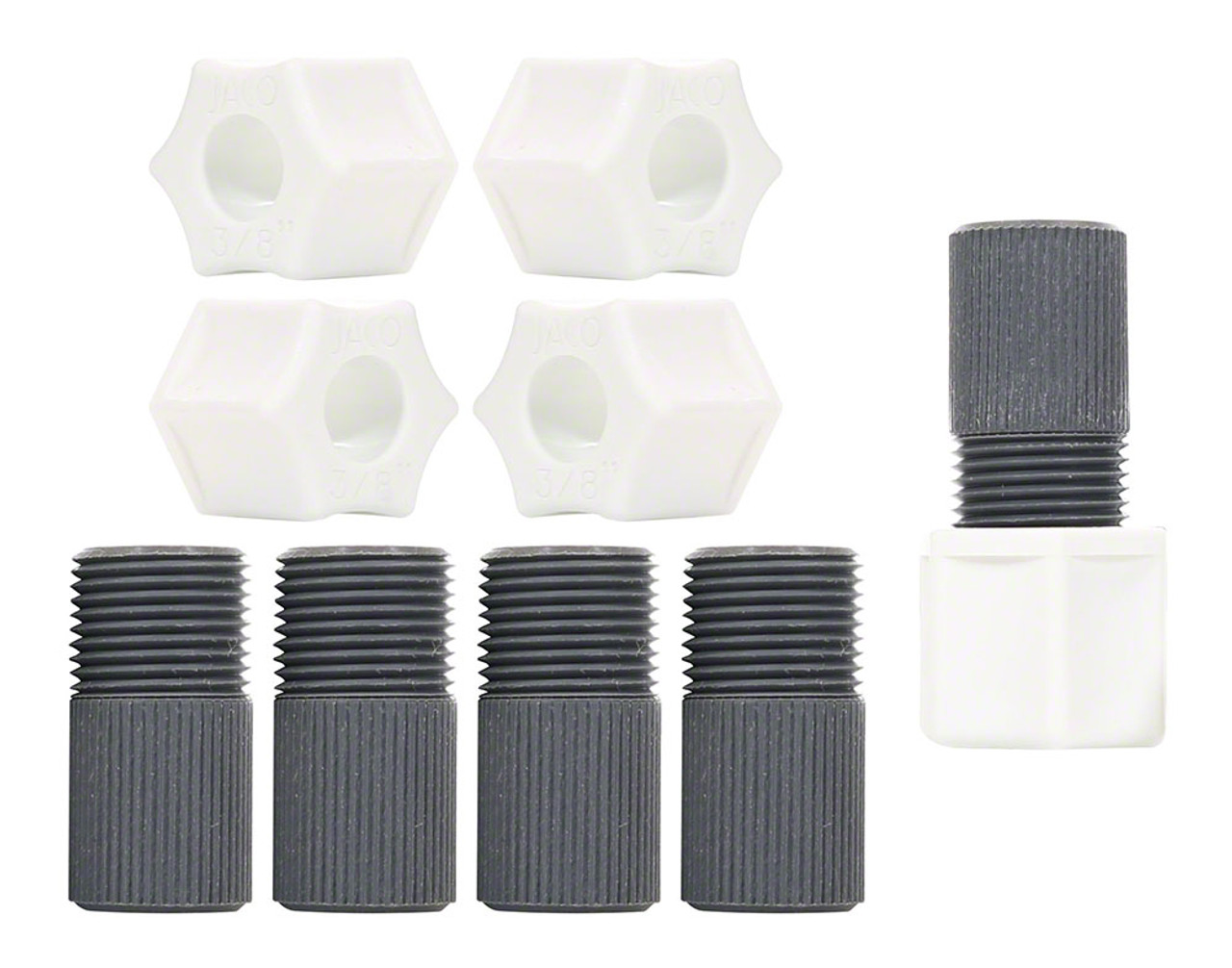 Stenner Connecting Nut 3/8 Inch with Adapter, Package of 5
