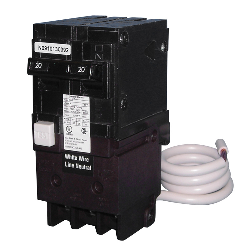 Pentair 2 Pole 20 Amp GFCI Breaker, PA220GF - EZ Pool & Spa Supply
