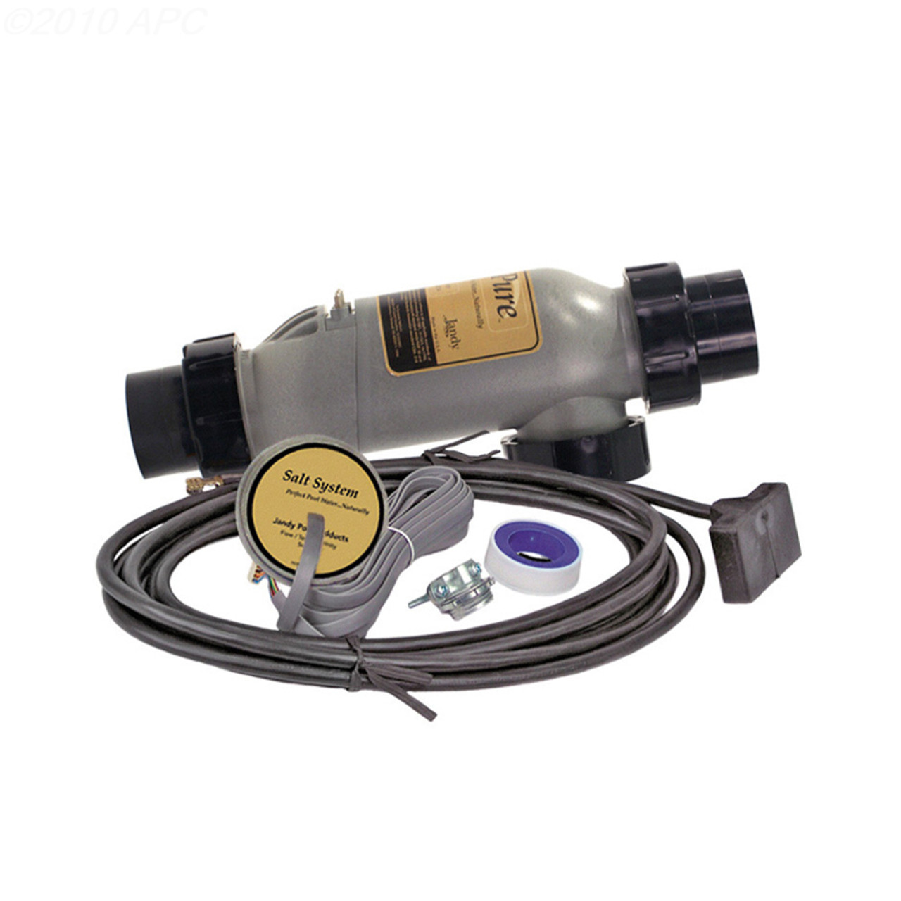 聖　Jackson Cheiron salt water InLine Zodiac Jandy AquaPure PureLink 3-Port Salt Cell Kit 40k