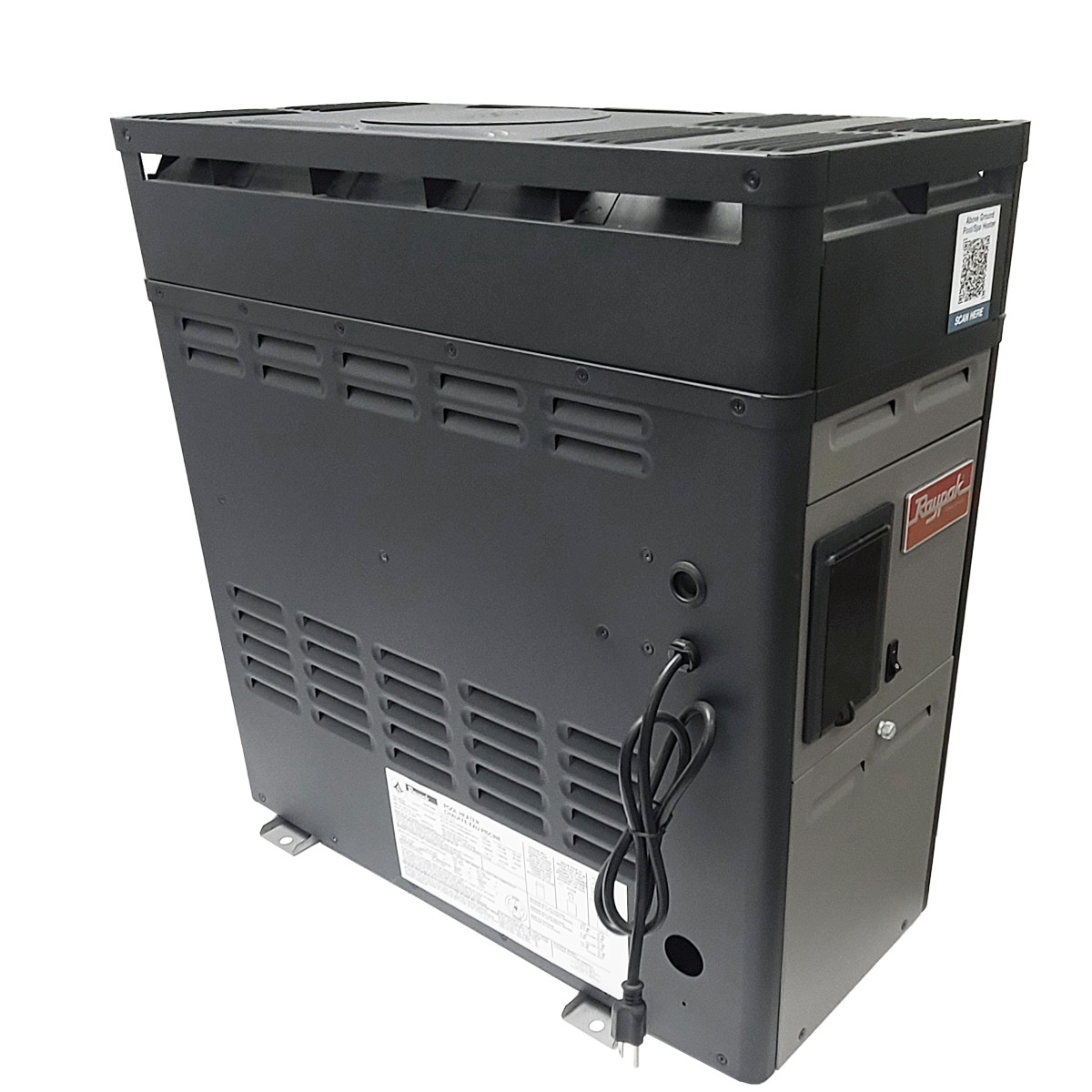 Raypak 156A Above Ground Pool and Spa Heater, Digital Controls Electronic Ignition, Propane Gas