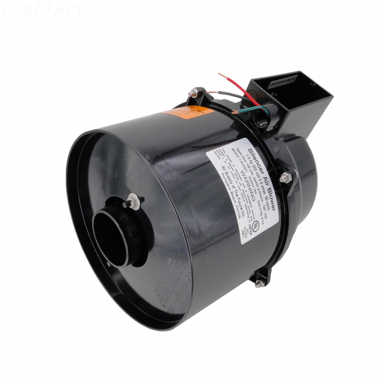 Silencer Air Blower 1.5 HP 240V 3.8 Amps, 6315241 - EZ Pool & Spa