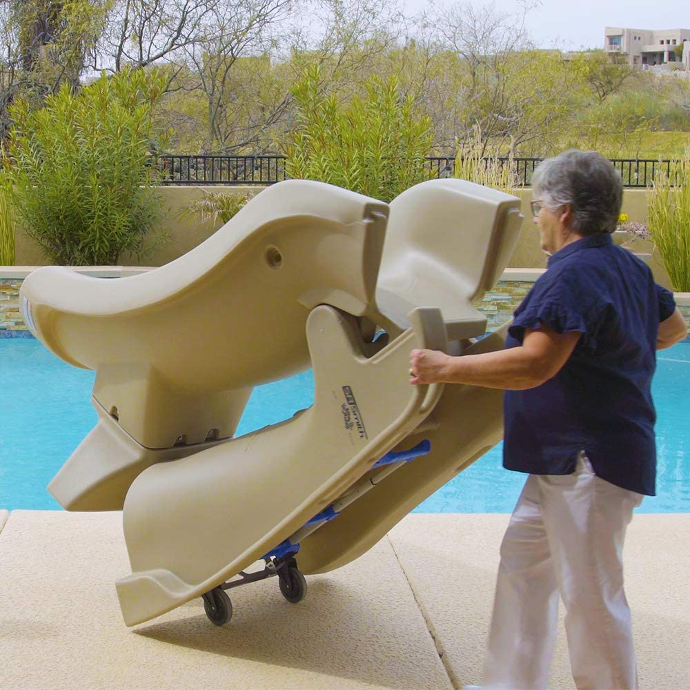 SR Smith Gray SlideAway Removable Water Slide, 660-209-5820 - EZ Pool ...