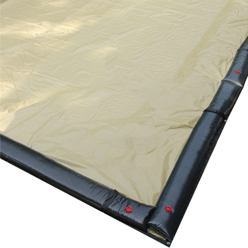 Midwest Canvas Black and Tan 18′ x 36′ Rectangle Inground Winter Cover