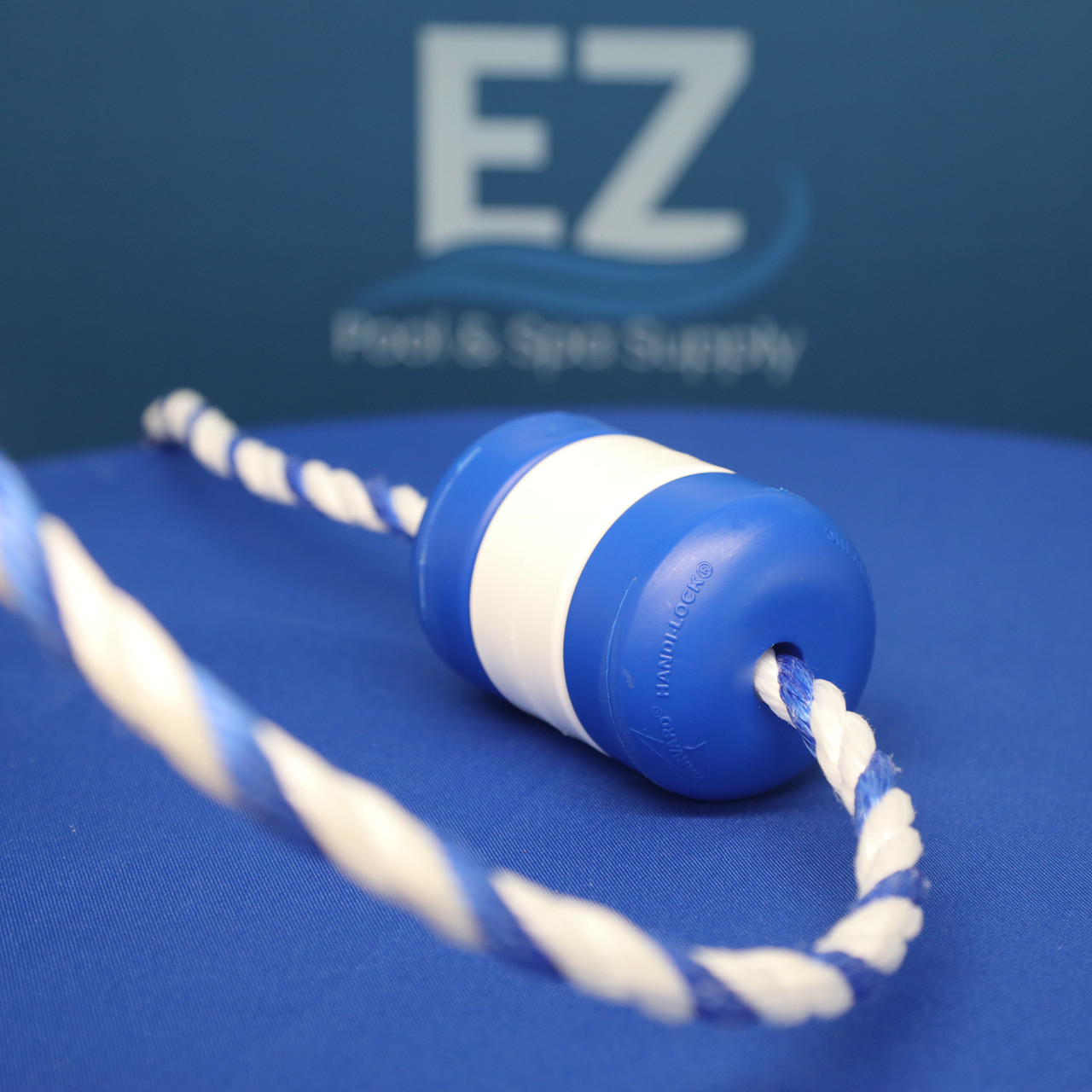 EZ Pool & Spa Supply 16' Pool Safety Rope .5" Blue and White Rope and ...