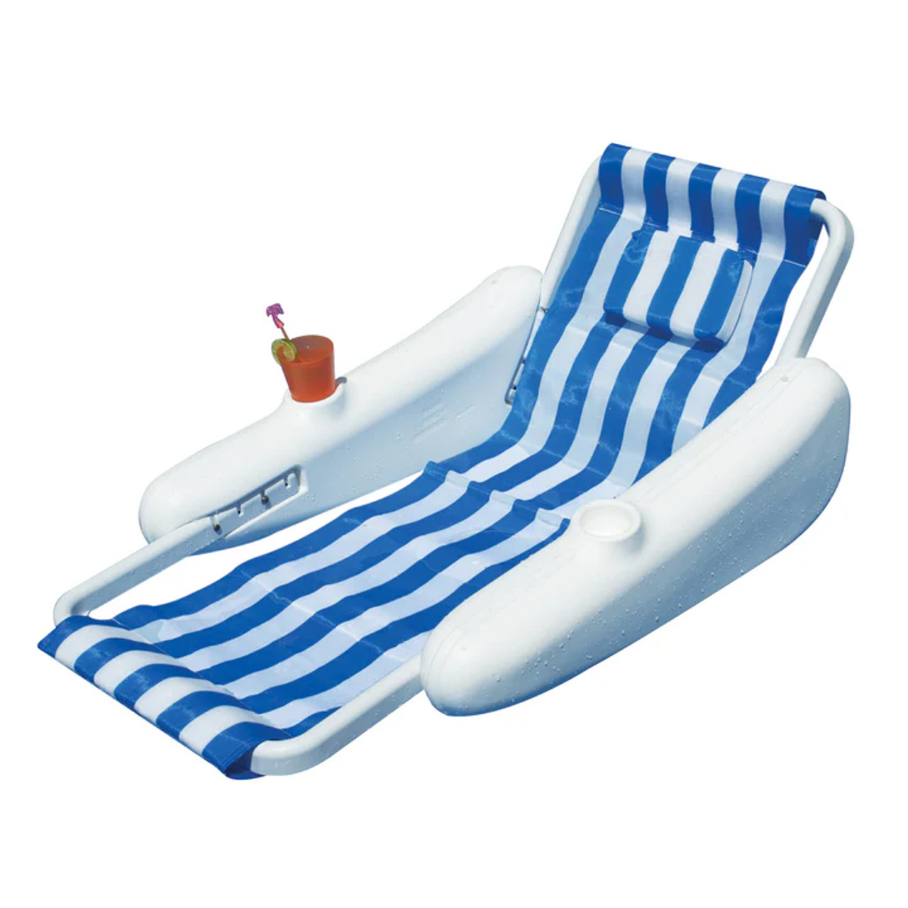 Swimline 10010 sunchaser pool padded floating luxury chair lounger hotsell