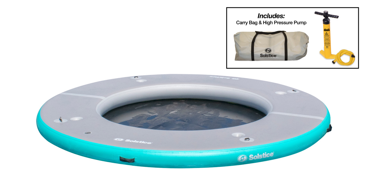 Swimline Solstice Inflatable 10' X 10' Circular Mesh Dock, 38100 - EZ ...