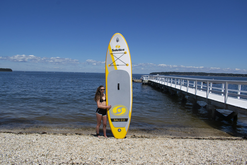 Swimline Solstice Triple Action SUP Pump With Gauge - High Pressure Manual Pump For Inflatable Boards