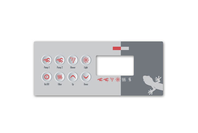 湯Likeページ Gecko Alliance Overlay K-8, - 8-Button, 9916-100130 - EZ Pool
