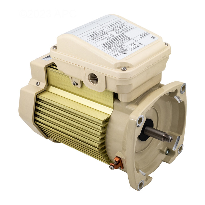 Pentair Almond 56Y TEFC Square Flange Motor 2HP 1 Ph 208-230V