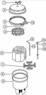 Pentair SM and SMBW 2000 Series Filters Parts 