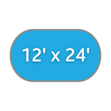 12' x 24' Oval Cover