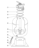 Sta-Rite Cristal-Flo High-Rate T-BP Series Parts