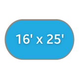 16' x 25' Oval Covers
