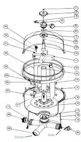 Pentair Star Aboveground Polymeric DE Filter Parts