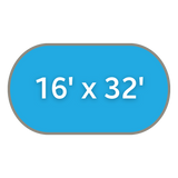 16' x 32' Oval Covers