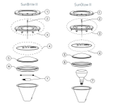 Sunbrite II and Sunglow II Light Parts