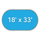 18' x 33' Oval Covers