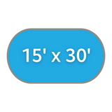 15' x 30' Oval Covers