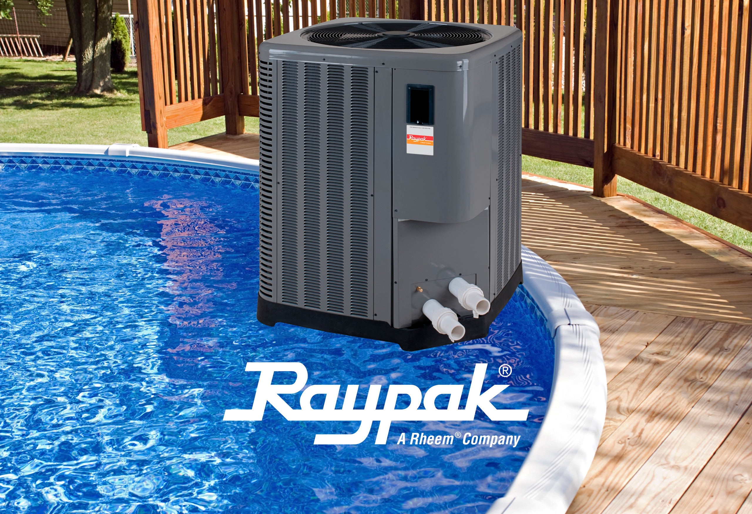 Raypak Digital Heat Pump 8450, 140K BTU, Titanium Heat Exchanger