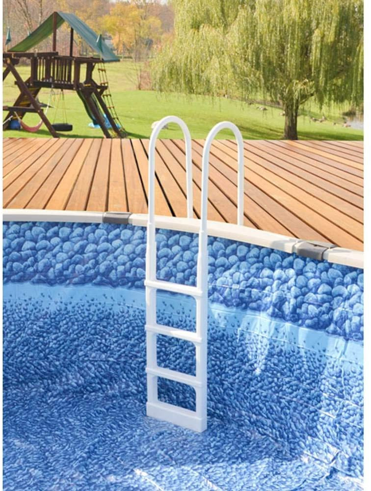 Main Access Pro Series Pool Deck Ladder, White 200300 EZ Pool & Spa
