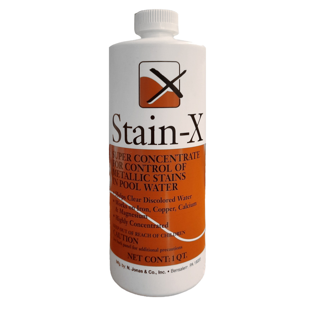 StainX Concentrate for Metallic Stains in Pool Water, 1 Qt, 84098 EZ