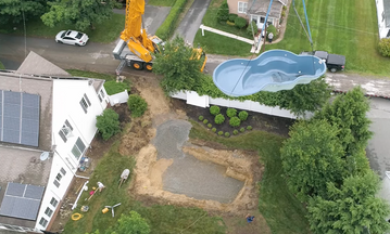 Fiberglass Nebula Pool installation