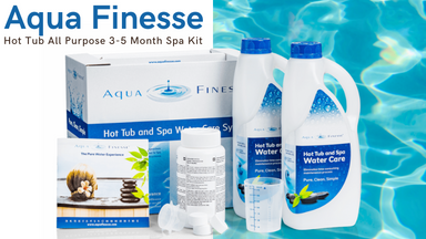 Dive into Luxury: AquaFinesse Hot Tub All Purpose 3-5 Month Spa Kit