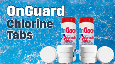 OnGuard 1" Maxi-Chlor Chlorinating Tablets Swimming Pool Chlorine Tabs