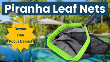 Take a Bite Out of Pool Debris with the Piranha Leaf Skimmer!