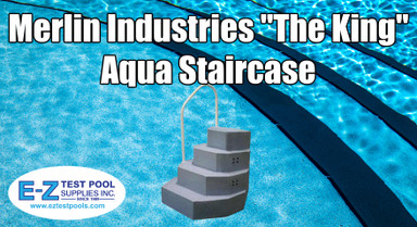 Merlin Industries "The King" Aqua Staircase For Above Ground Pools