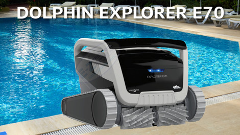 Maytronics Dolphin Explorer E70 Inground Premium Robotic Pool Cleaner, 99996712-XP