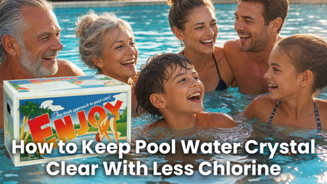 How to Keep Pool Water Crystal Clear With Less Chlorine: Try the Enjoy Monthly Pool Care System