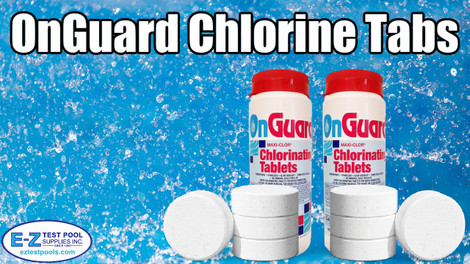 OnGuard 1" Maxi-Chlor Chlorinating Tablets Swimming Pool Chlorine Tabs