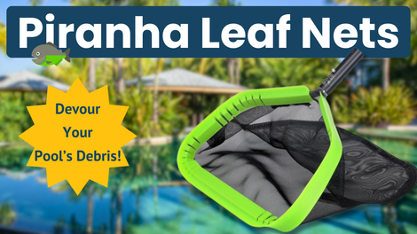 Take a Bite Out of Pool Debris with the Piranha Leaf Skimmer!