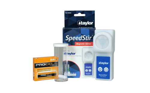 Taylor SpeedStir Start-Up Pack with Sample Tube/Magnetic Stirring Bar and Batteries, 9265