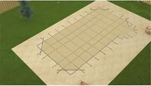 GLI ProMesh 18' X 36' 4X8 Rt. (Rect.) Tan Inground Safety Cover (20-1836RE-RHSF48-PRM-TAN)