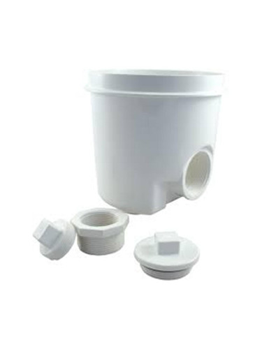 Super-Pro 8" Side Main Drain Sump, White, 25521-000-000 (SPG-25-0001)