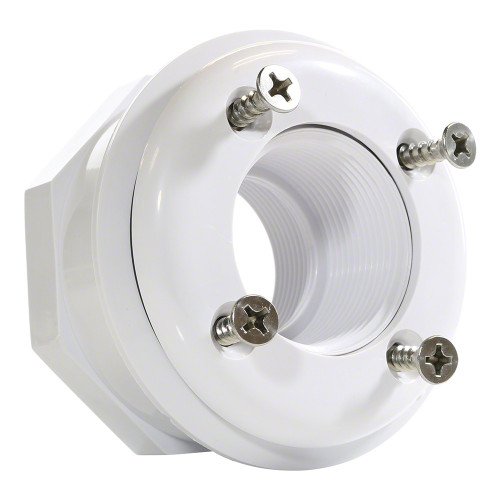 Hayward Inlet Fitting for Vinyl Pool Inlet/Outlet, 1-1/2" x 1-1/2 " FIP, White, SP1408 (HAY-25-1542)