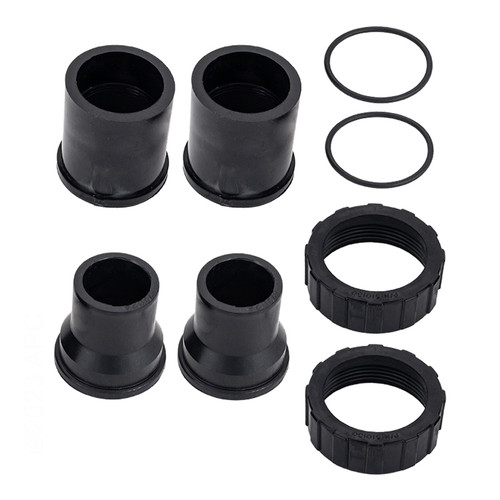 Pentair 1.5" x 2" Black Bulkhead Union Set, 98960311