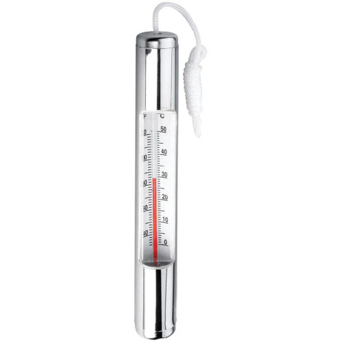 PoolStyle PS088 Deluxe Series Chrome Plated Thermometer with Cord, K088CS24